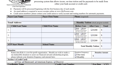 2022-2023 Automatic Tuition Payments (ATP) Authorization Form